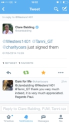 Clare Balding tweet 2